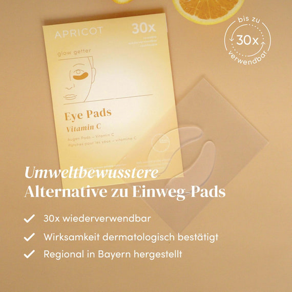 Wiederverwendbare Augen Pads mit Vitamin C