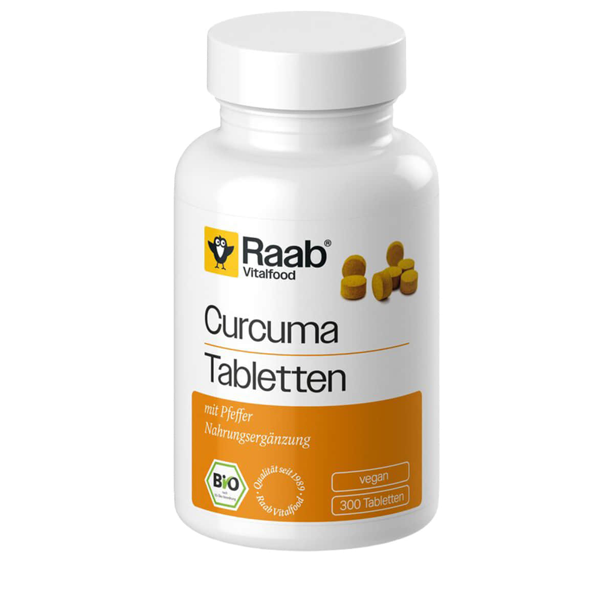 Comprimés de curcuma biologiques