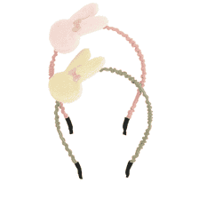 Headband Rabbit – Green & Rosa