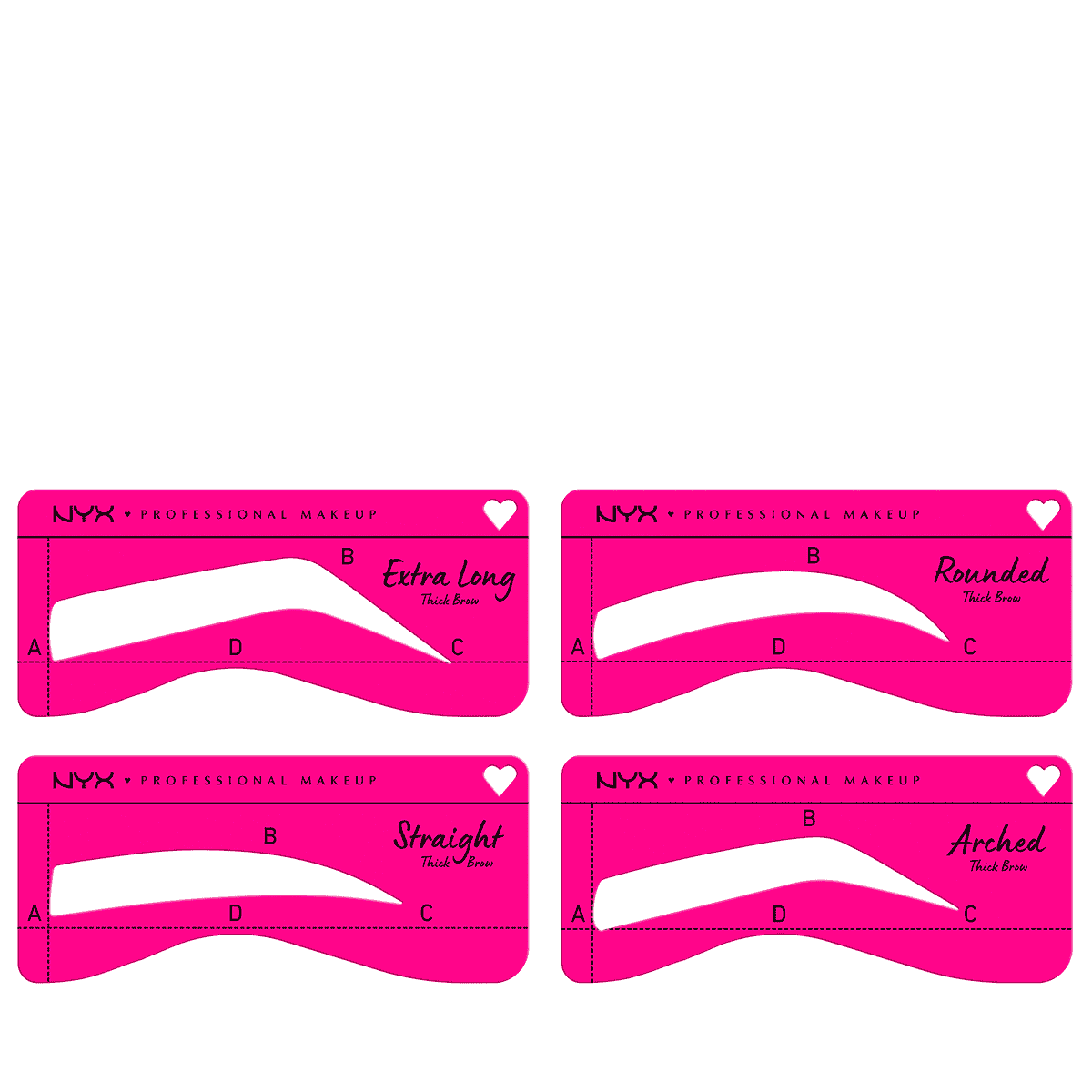 Zero To Brow Stencil Thick Brow