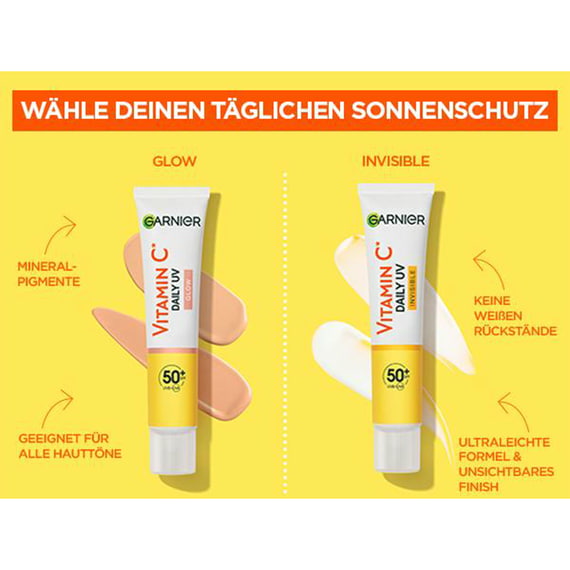 Vitamine C Fluide solaire quotidien Invisible avec SPF 50+