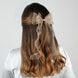 Schleife auf Haarclip - Beige
