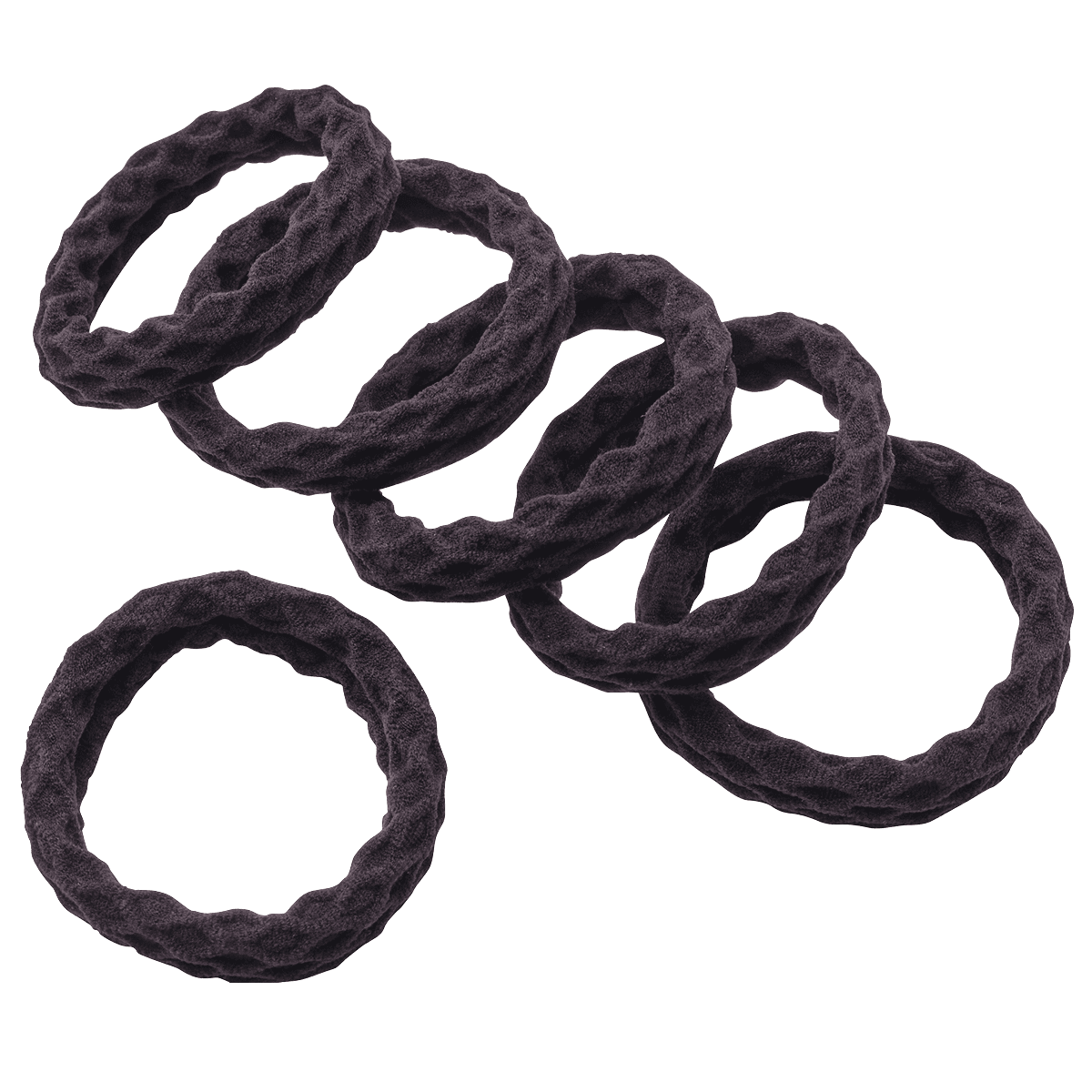 Élastiques à Cheveux Avec Structure En Nid D'Abeille Ø 4.5 cm, 6 pcs.