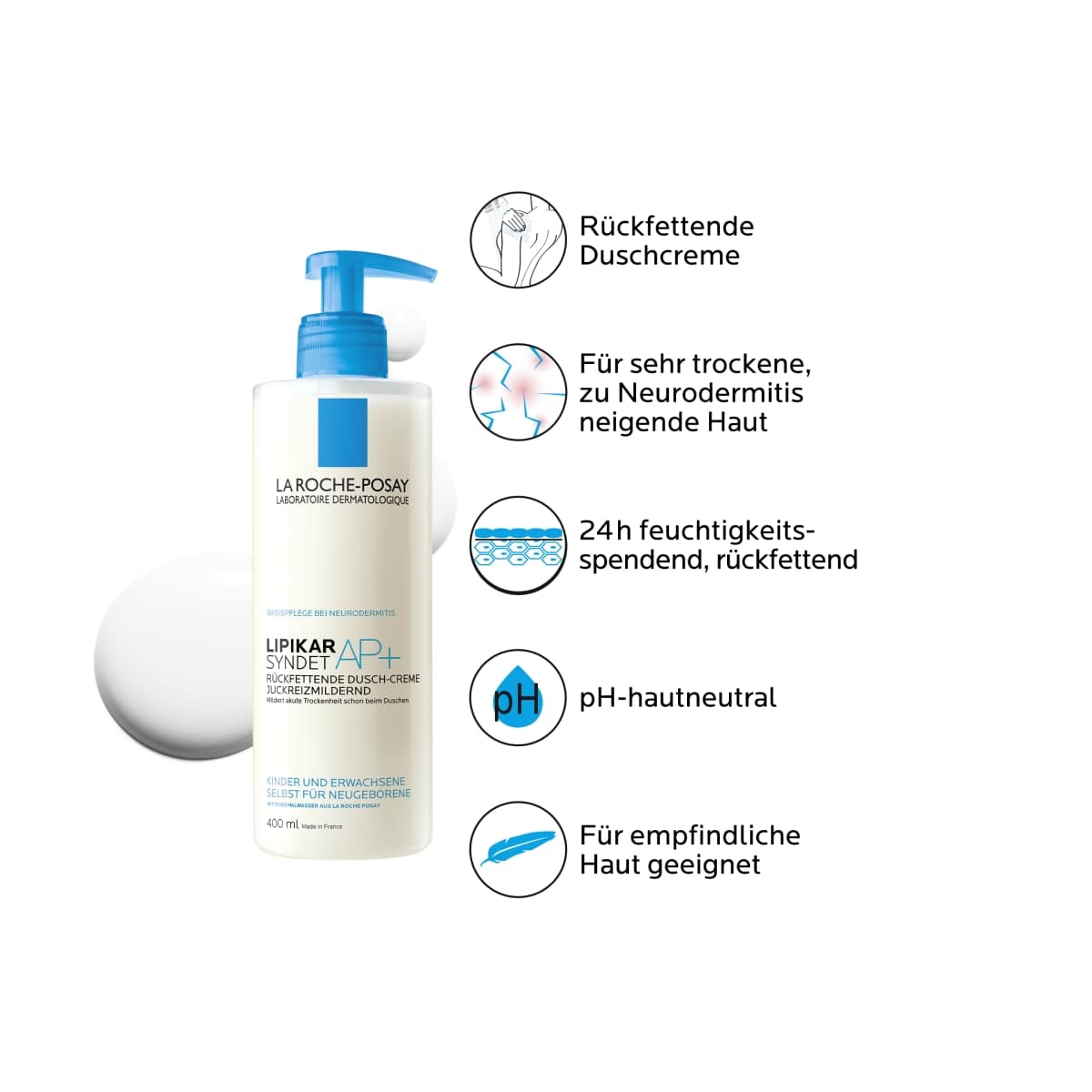 Syndet AP+ - Moisturising shower cream for very dry skin