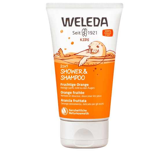 Kids 2in1 Shower & Shampoo Orange fruitée