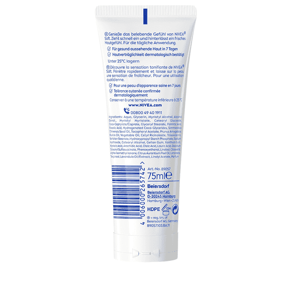 Soft Refreshing Moisturizing Cream Tube DUO