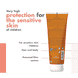 SPF50+ sun milk for children