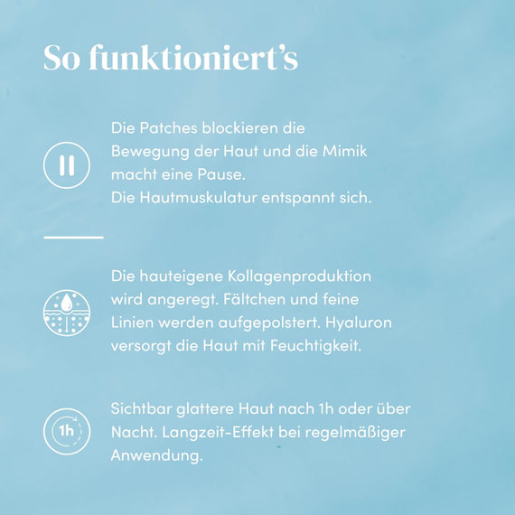 Gesicht Patches mit Hyaluron - Beige