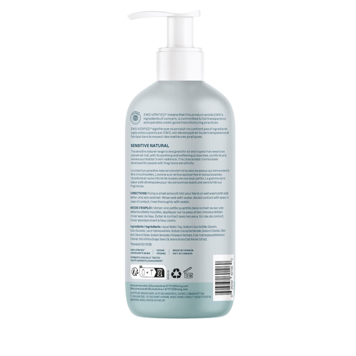 2in1 Shampoo & Duschgel Unparfümiert