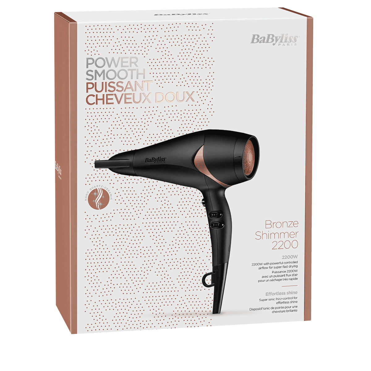Hairdryer Bronze Shimmer 2200 W D566CHE