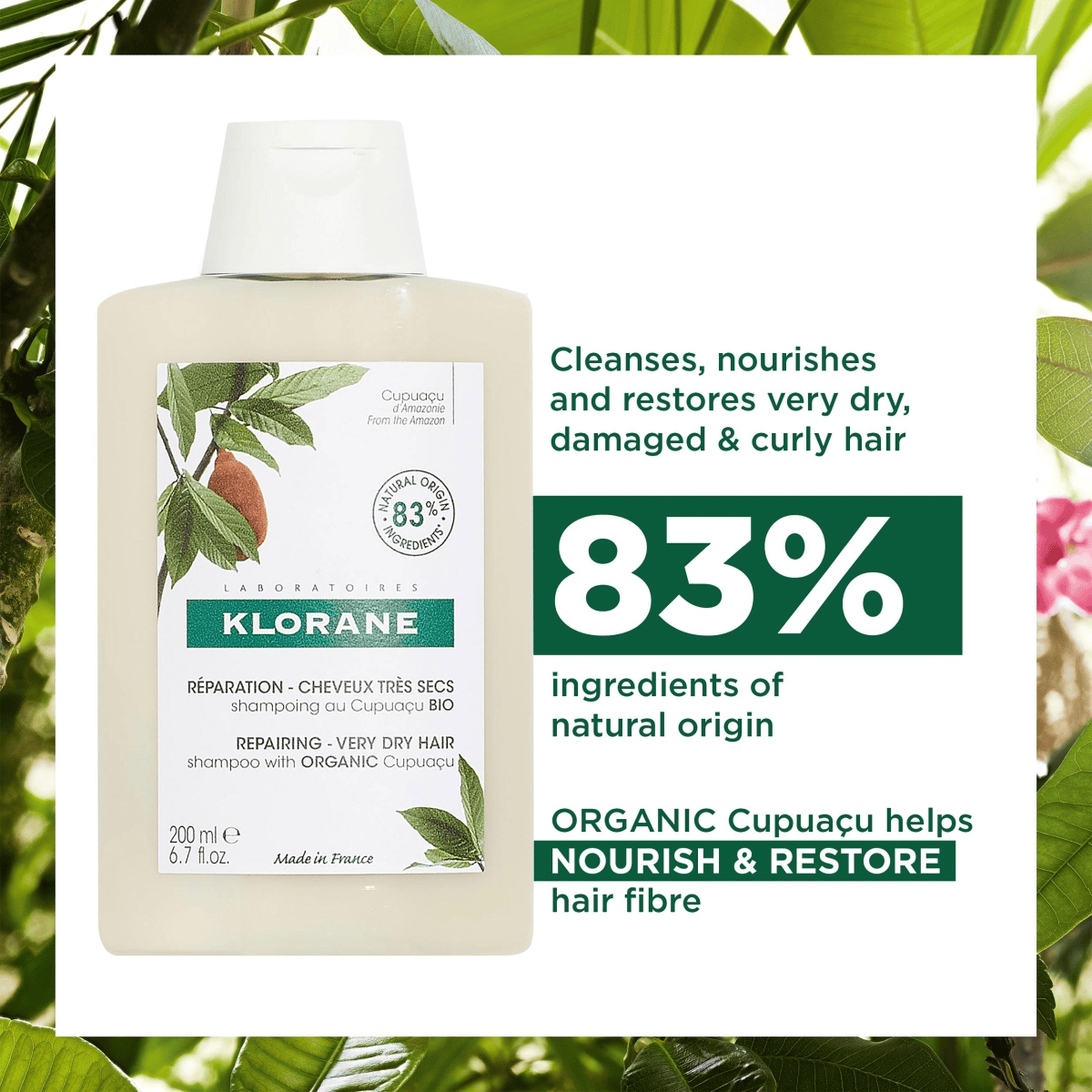 Shampooing Réparateur pour Cheveux Très Secs et Abîmés