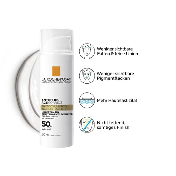 Age Correct SPF50 Crème - Protection Solaire pour la Prévention du Vieillissement Cutané