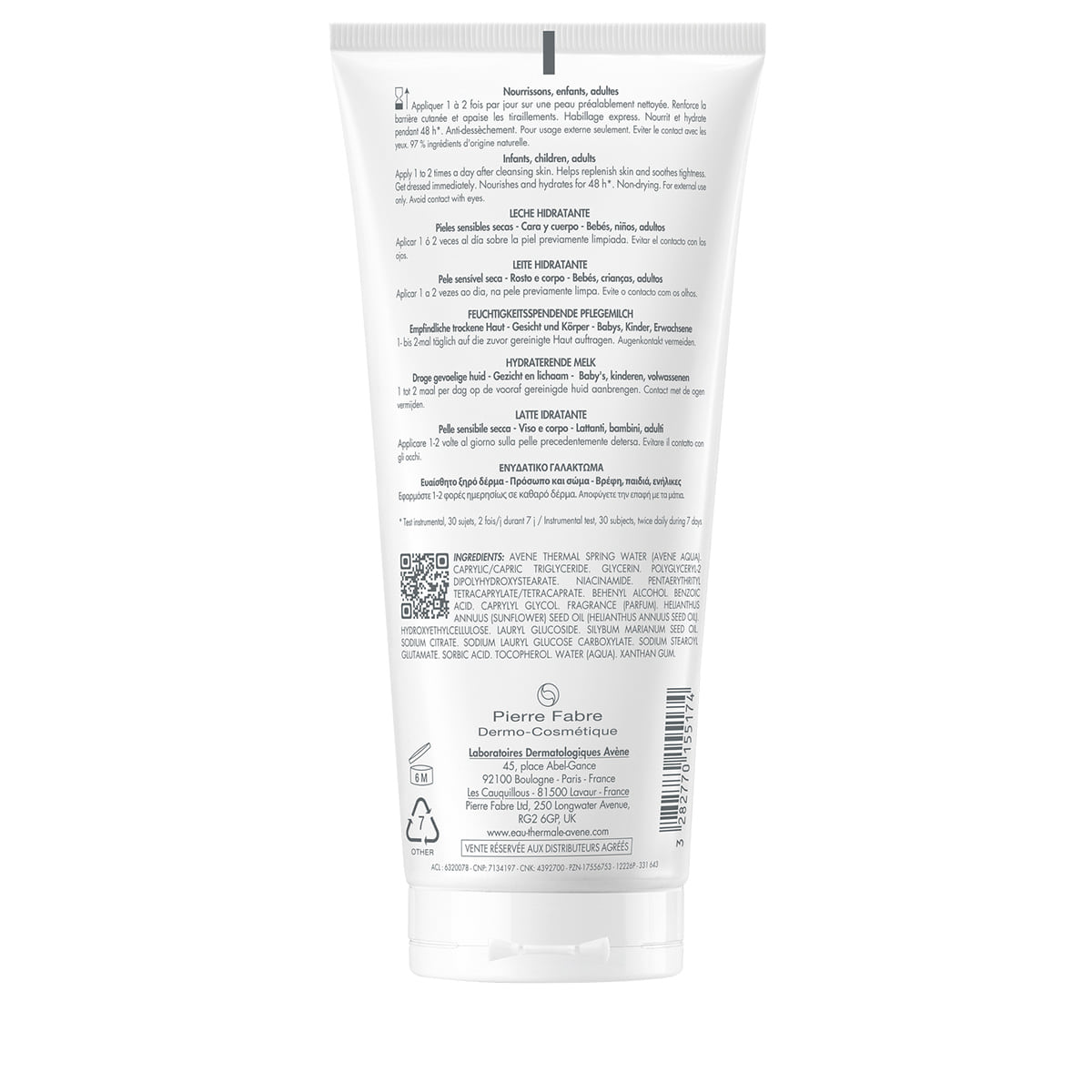 Lait hydratant