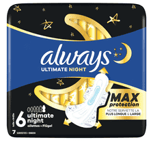 Binde Ultimate Night - Max Protection mit Flügeln - 7 Stk.