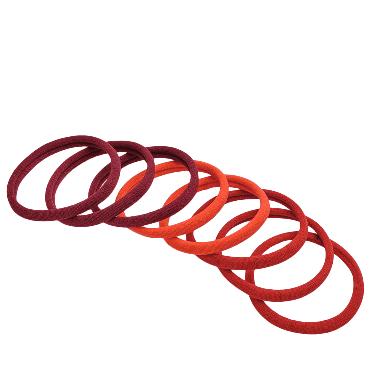 Supersofter Haargummi, rot, 8 Stück