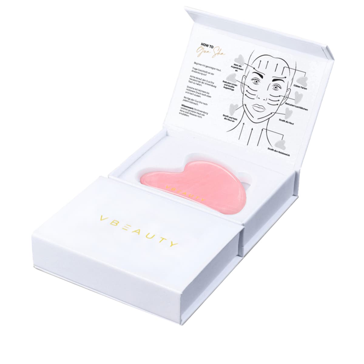 Gua Sha Quartz Rose