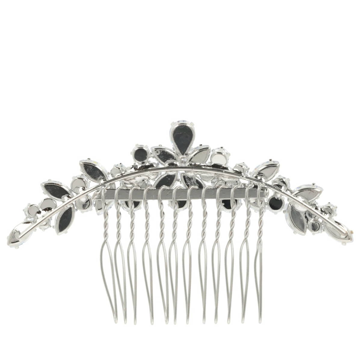 Fiori Con Strass Su Pettinino Per Capelli