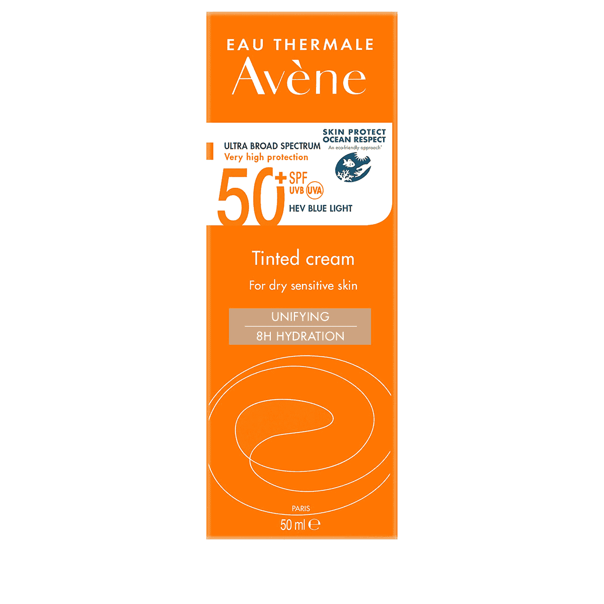 Crème solaire teintée SPF50+