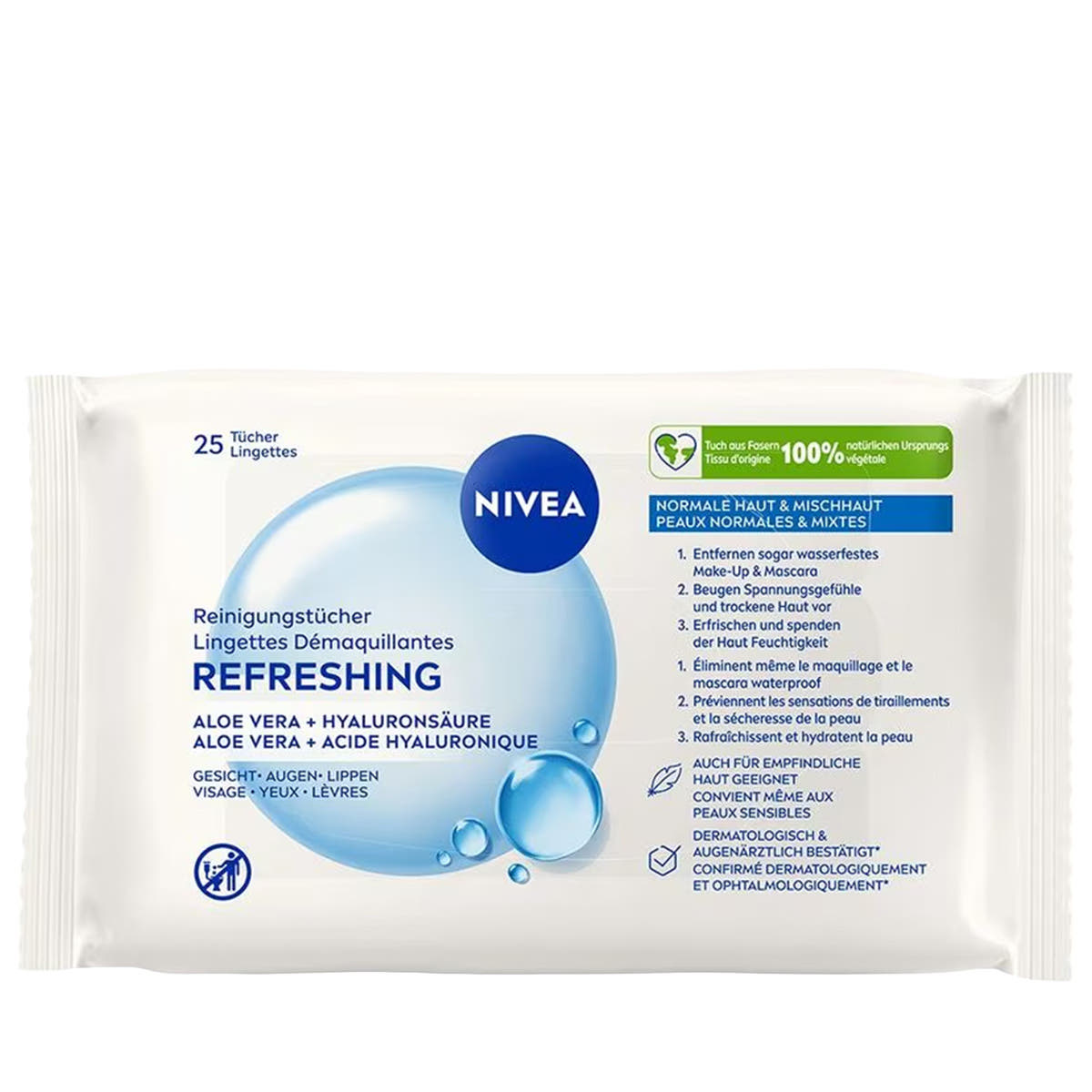 3in1 Refreshing Cleansing Wipes - 25 Pcs.