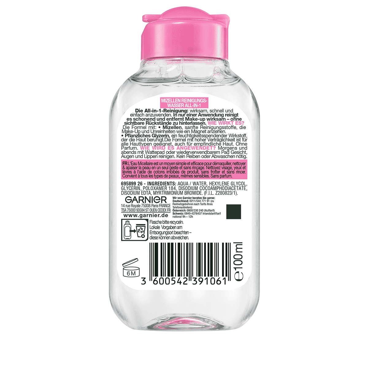 Eau micellaire démaquillante Peaux sensibles