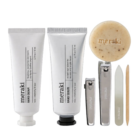 	Confezione regalo Crema mani + Siero mani + Sapone + Set per unghie