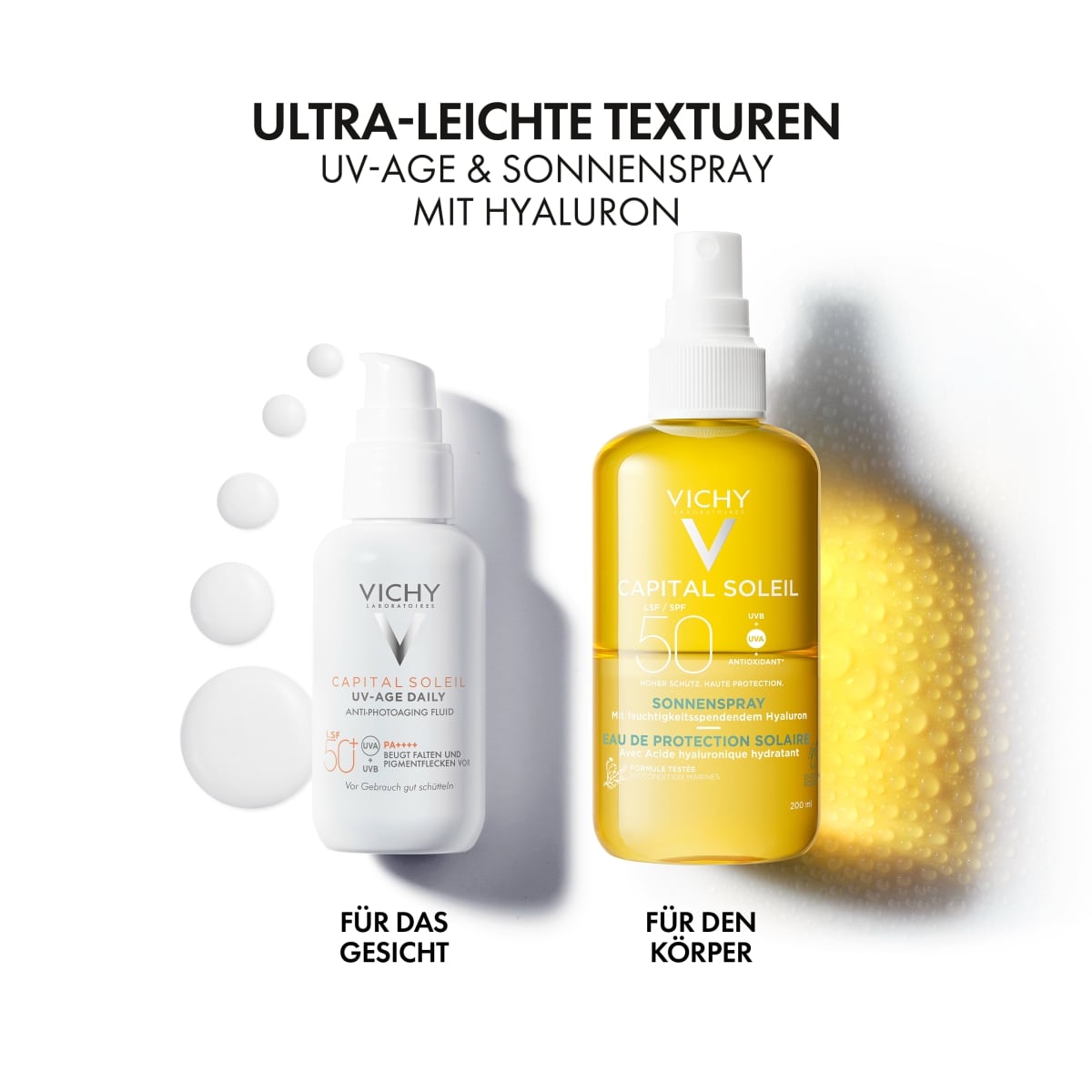 Eau de protection solaire hydratante SPF50 - Action antioxidante