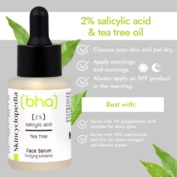 Face Serum 2% Salicylic Acid + Tea Tree Oil