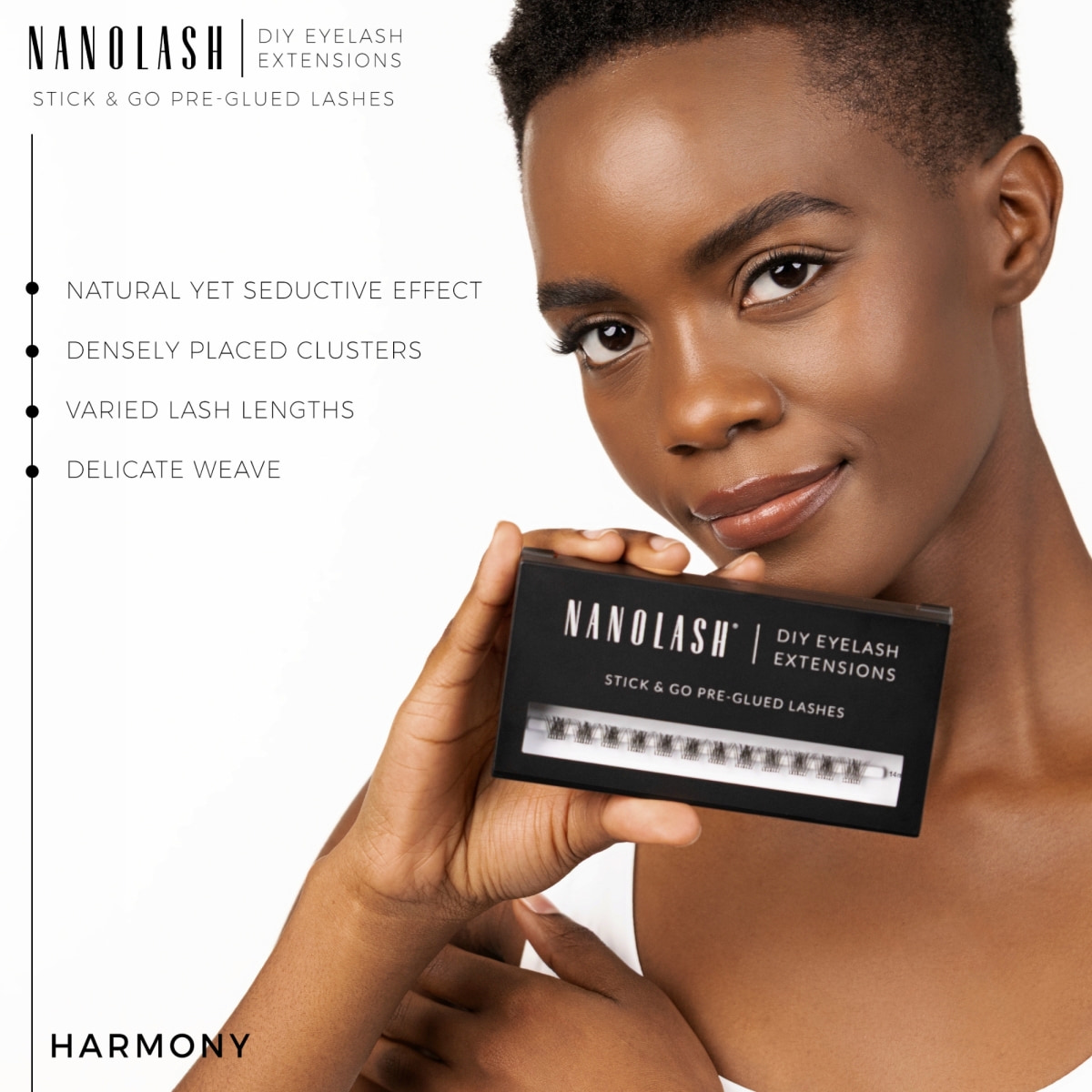 Diy Eyelash Extensions Stick & Go Pre-Glued Lashes Harmony