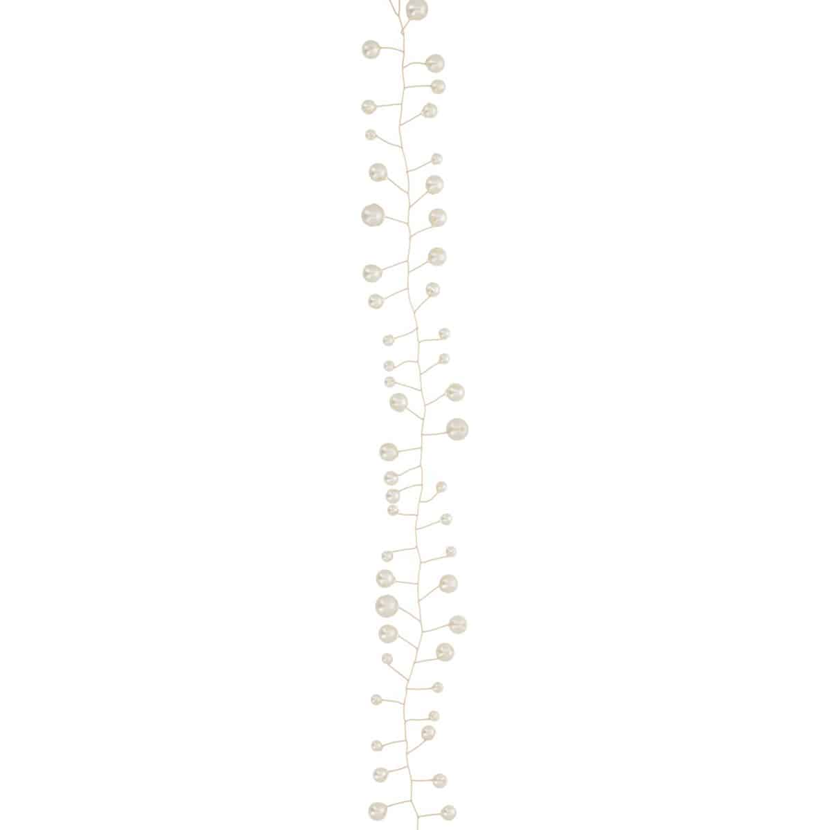Bijou De Cheveux En Fil De Fer Avec Perles - Doré