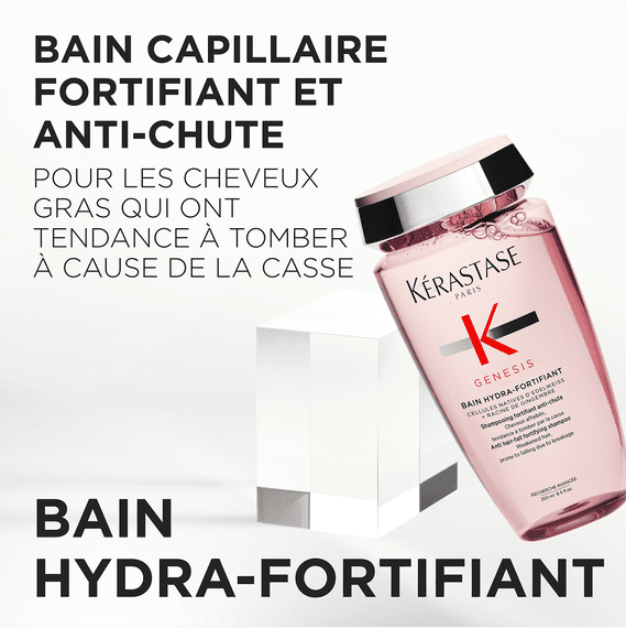 Bain Hydra-Fortifiant (shampooing anti-chute, cheveux gras)
