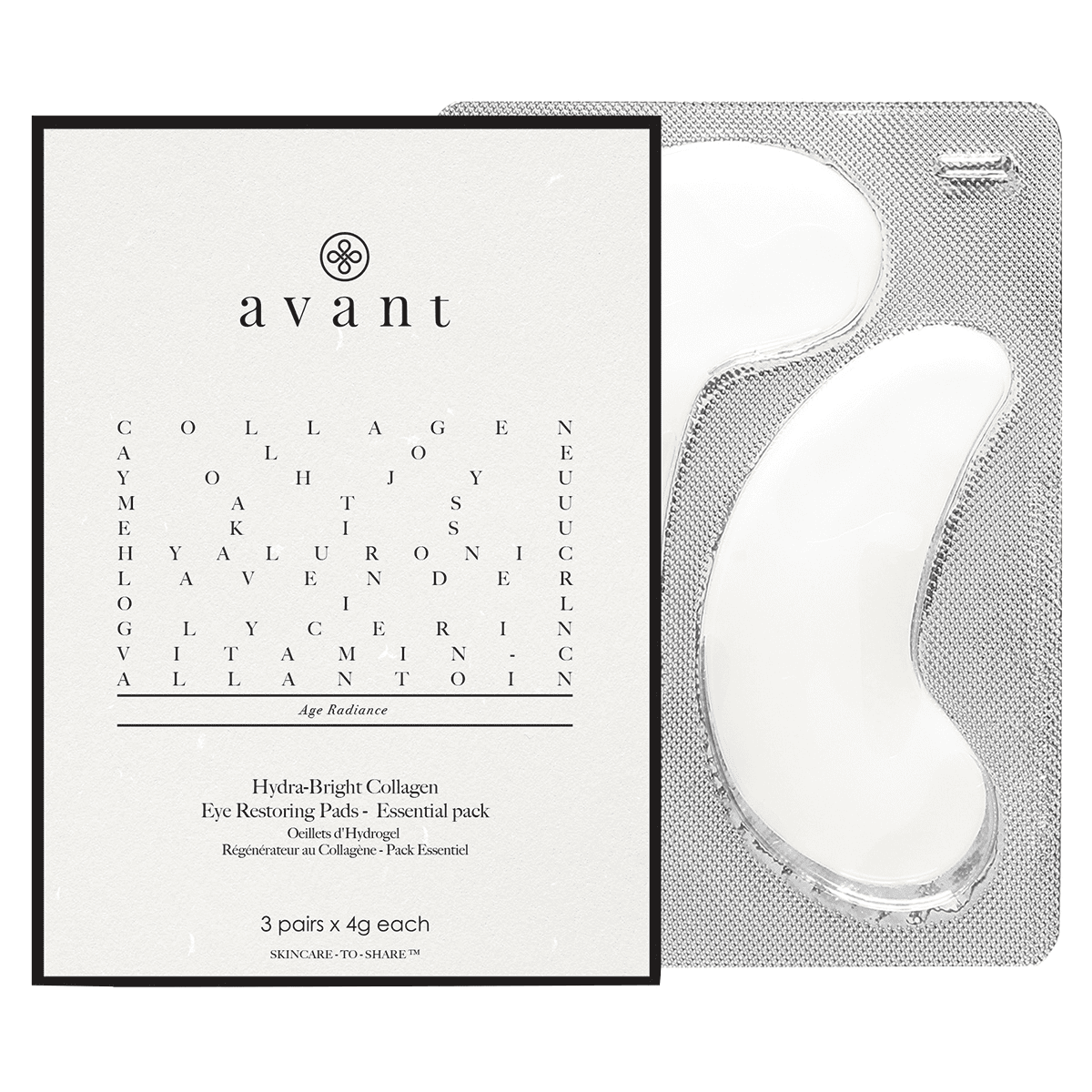 Occhi Hydra-Bright Collagen 3 Paia