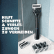 Rasierer mit 2 Klingen und Duschhalterung