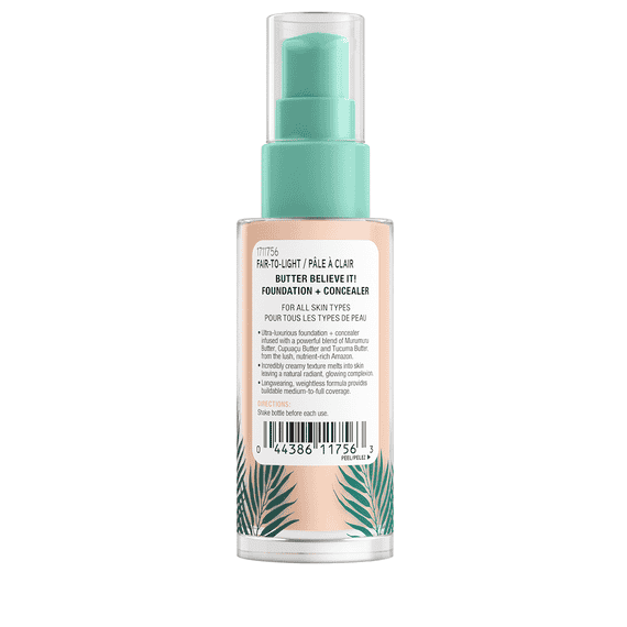 Murumuru Butter Believe It! Foundation + Concealer