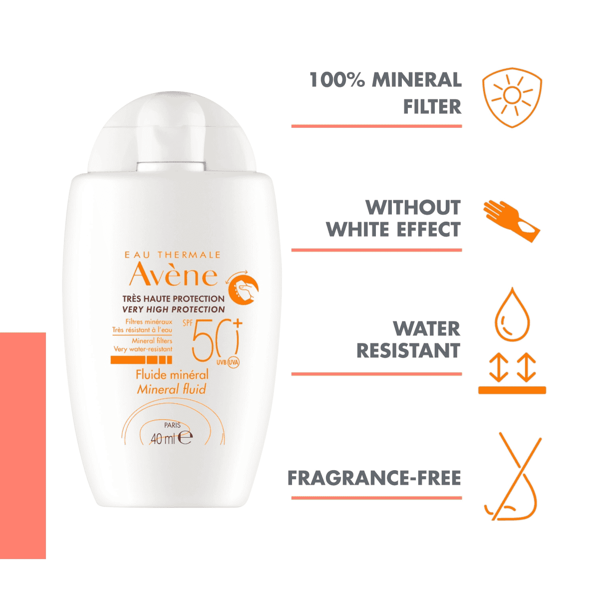 Fluide solaire minéral SPF50+