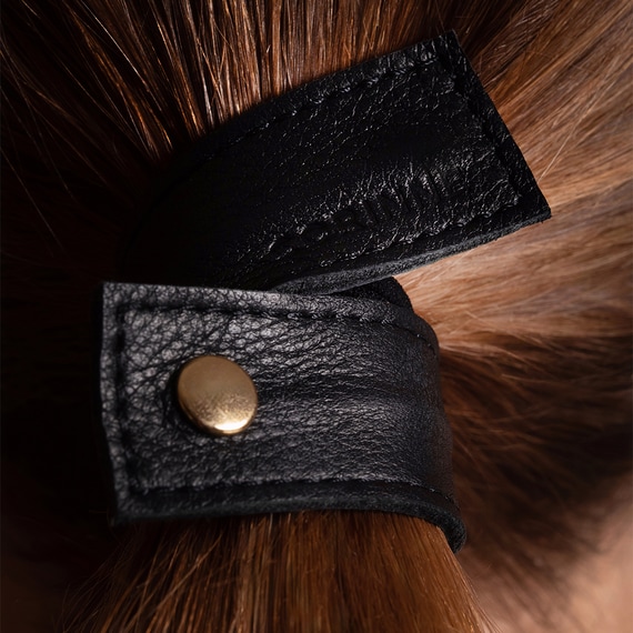 Leather Band Short Bendable Black