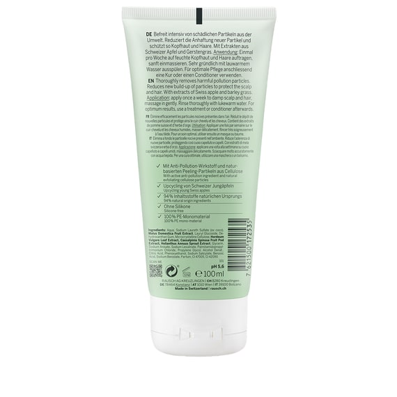 Anti-Pollution-Peeling-Shampoo mit Schweizer Apfel