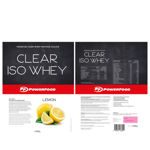 Clear Iso Whey Lemon