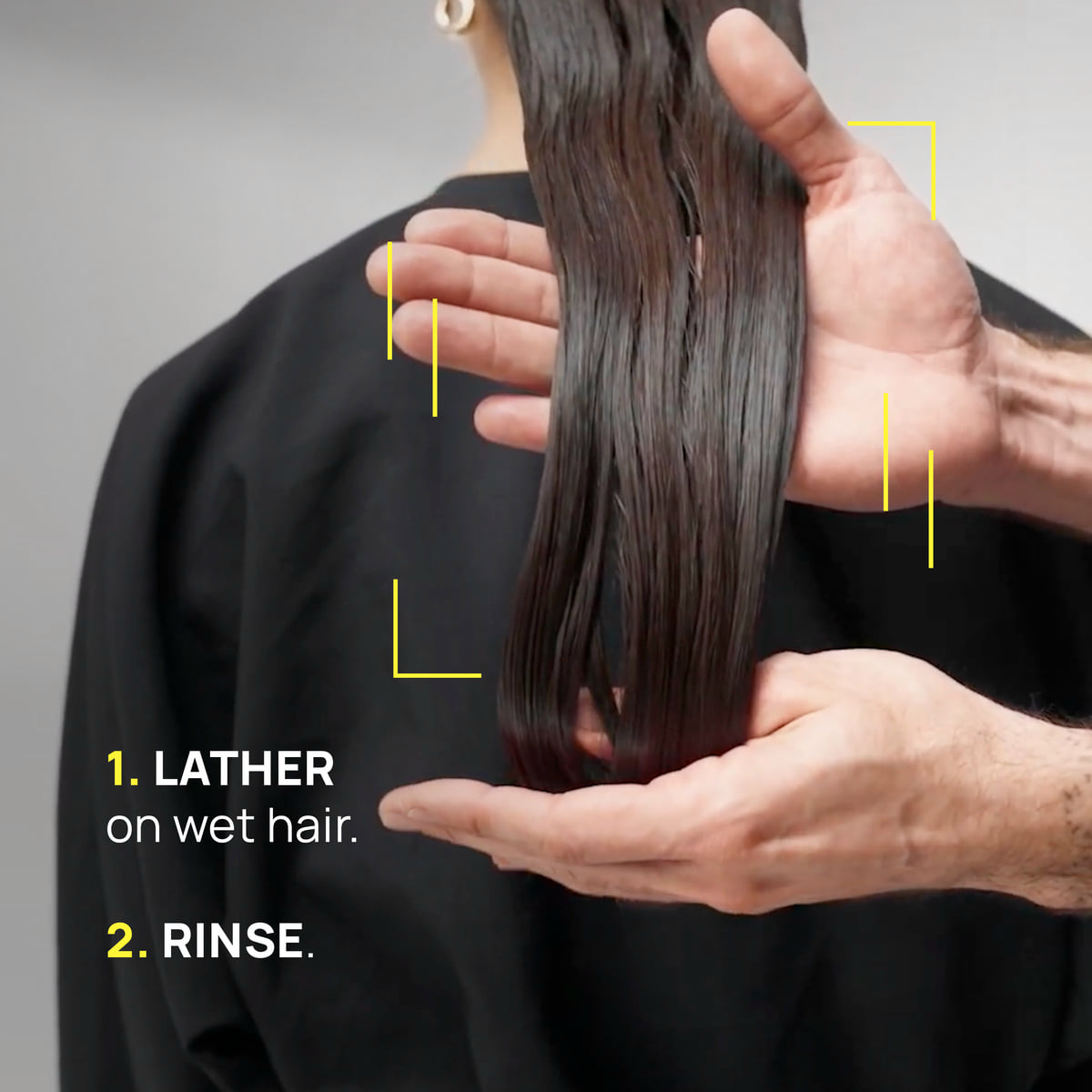 Feuchtigkeitsspendendes glättendes Shampoo für trockenes Haar