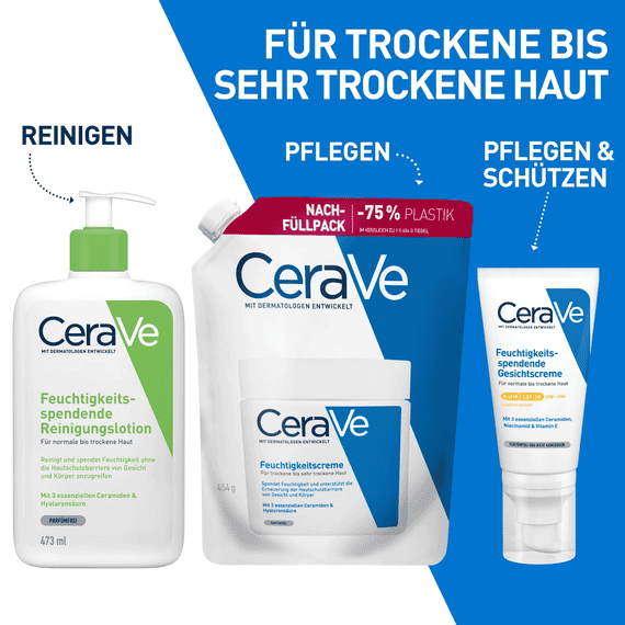 Feuchtigkeitscreme für trockene Gesichts- und Körperhaut - Refill