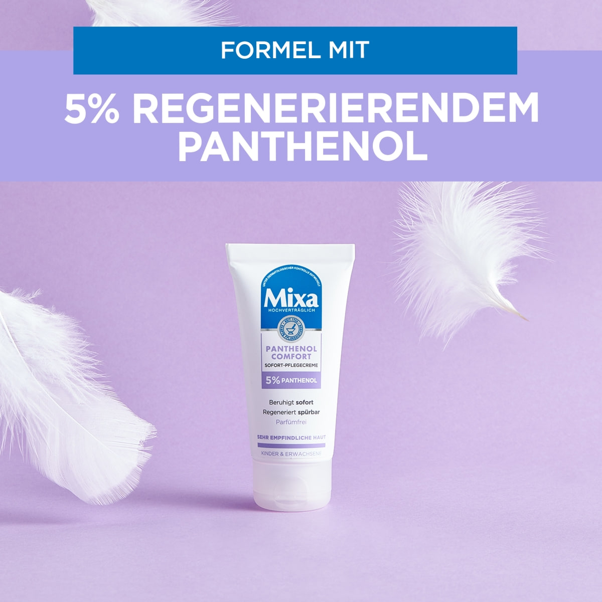 Sofort-Pflegecreme für empfindliche Haut