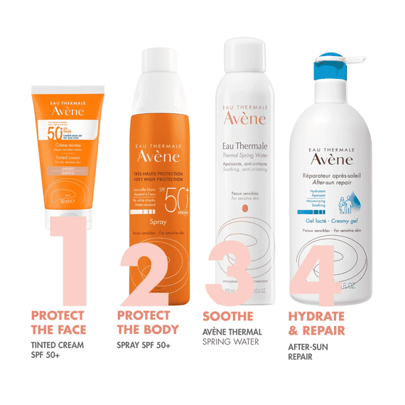 Crème solaire teintée SPF50+