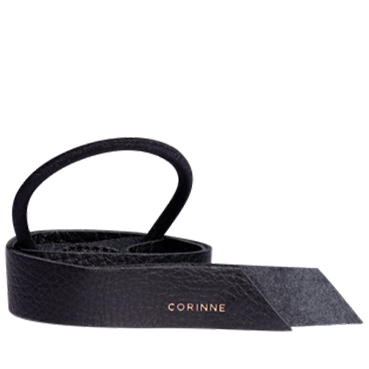 Leather Band Short One Layer Black