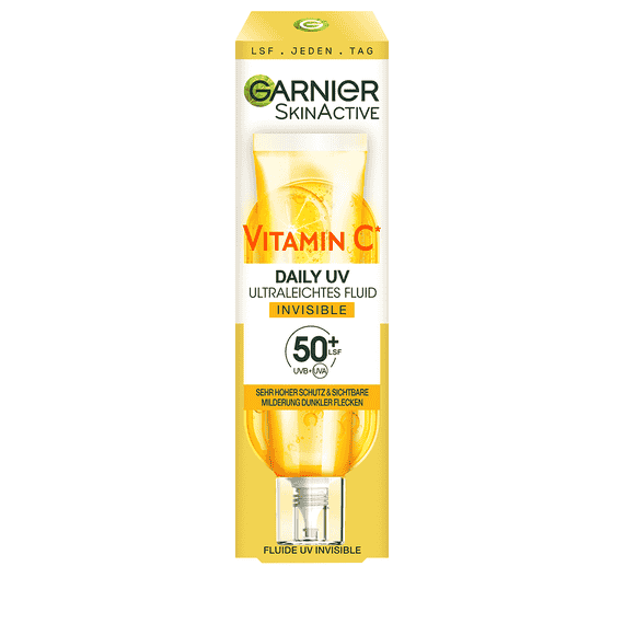 Vitamine C Fluide solaire quotidien Invisible avec SPF 50+
