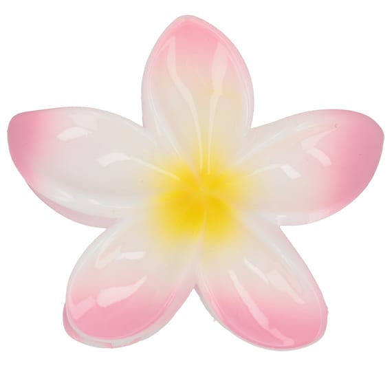 Pince À Cheveux Lotus - Rose‑Blanc