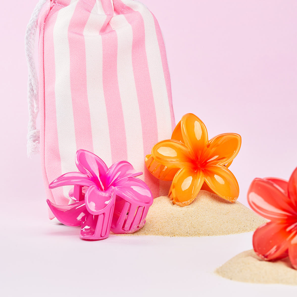 Bright Flower Claw Clips