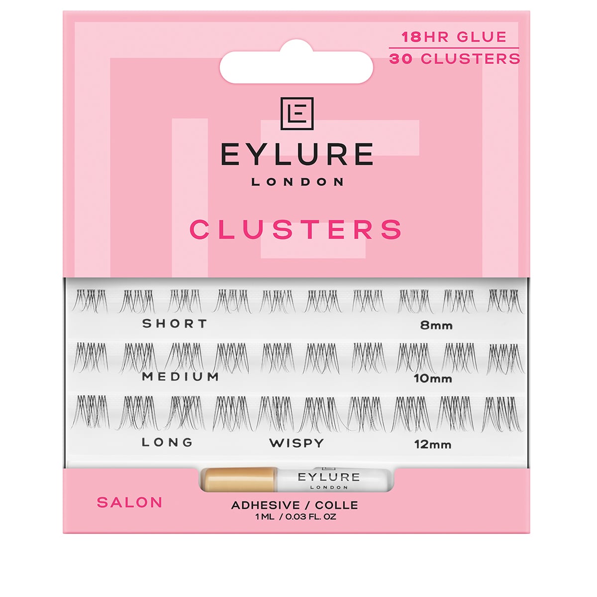 Eyelashes Clusters – Black Wispy