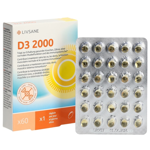 Vitamine D3 2000 - 60 gélules molles