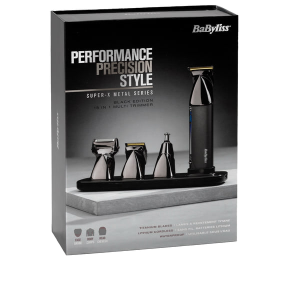 Multitrimmer 15 en 1 Super-X Metal Series Senza Filo MT991E