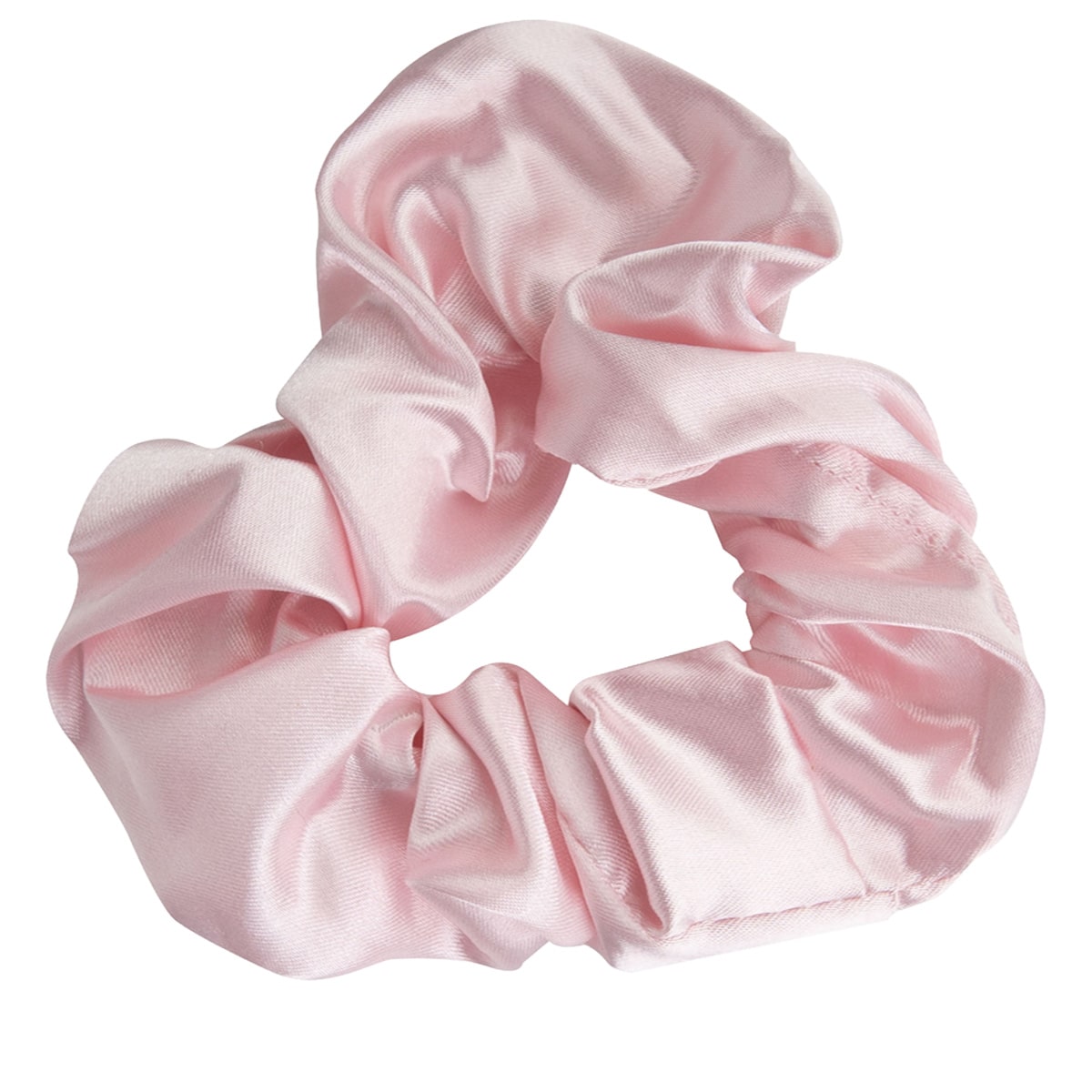 Satin Scrunchies - Pink & White