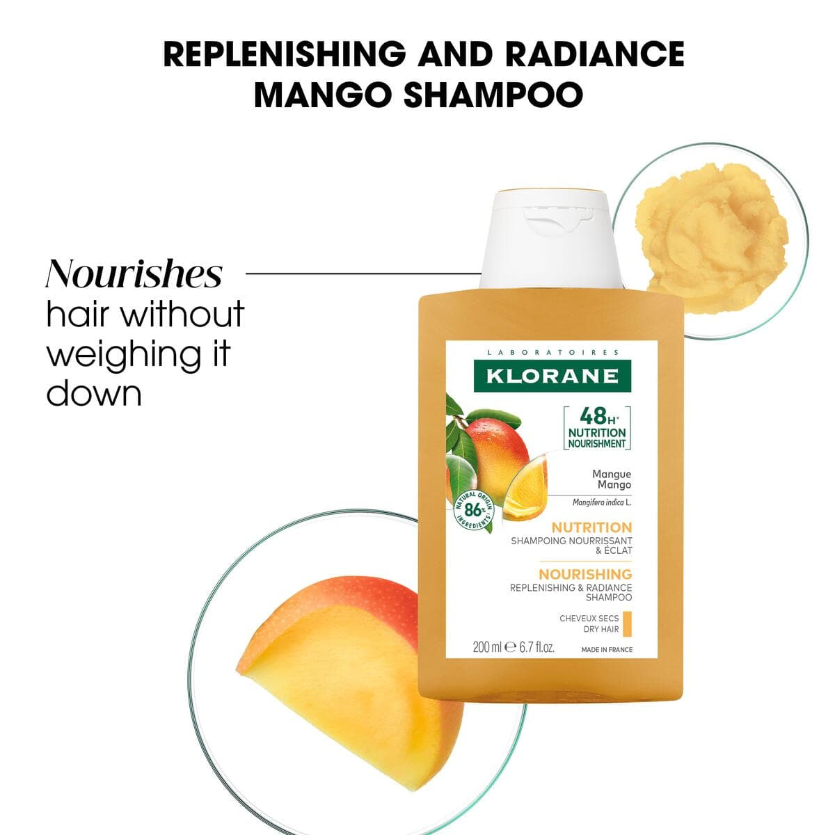 Nourishing Shampoo for Dry Hair with Mango